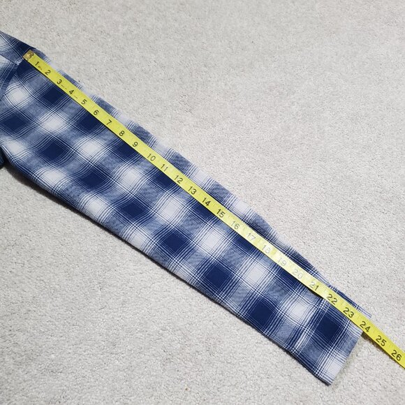 DIXXON The USS Midway Plaid Flannel Shirt Pearl Snaps Rugged Plaid Men's Small - Picture 15 of 15